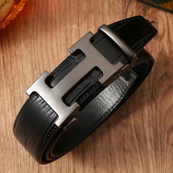 3 Colors Classic Alphabet Buckle Ladies Leather Belt