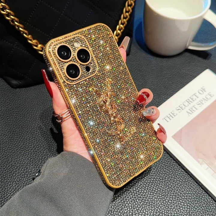 Fashion letter full diamond mobile phone case