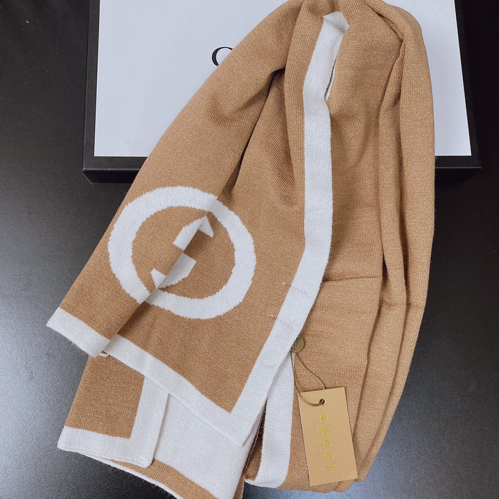 fashion GG double-sided two-color scarf