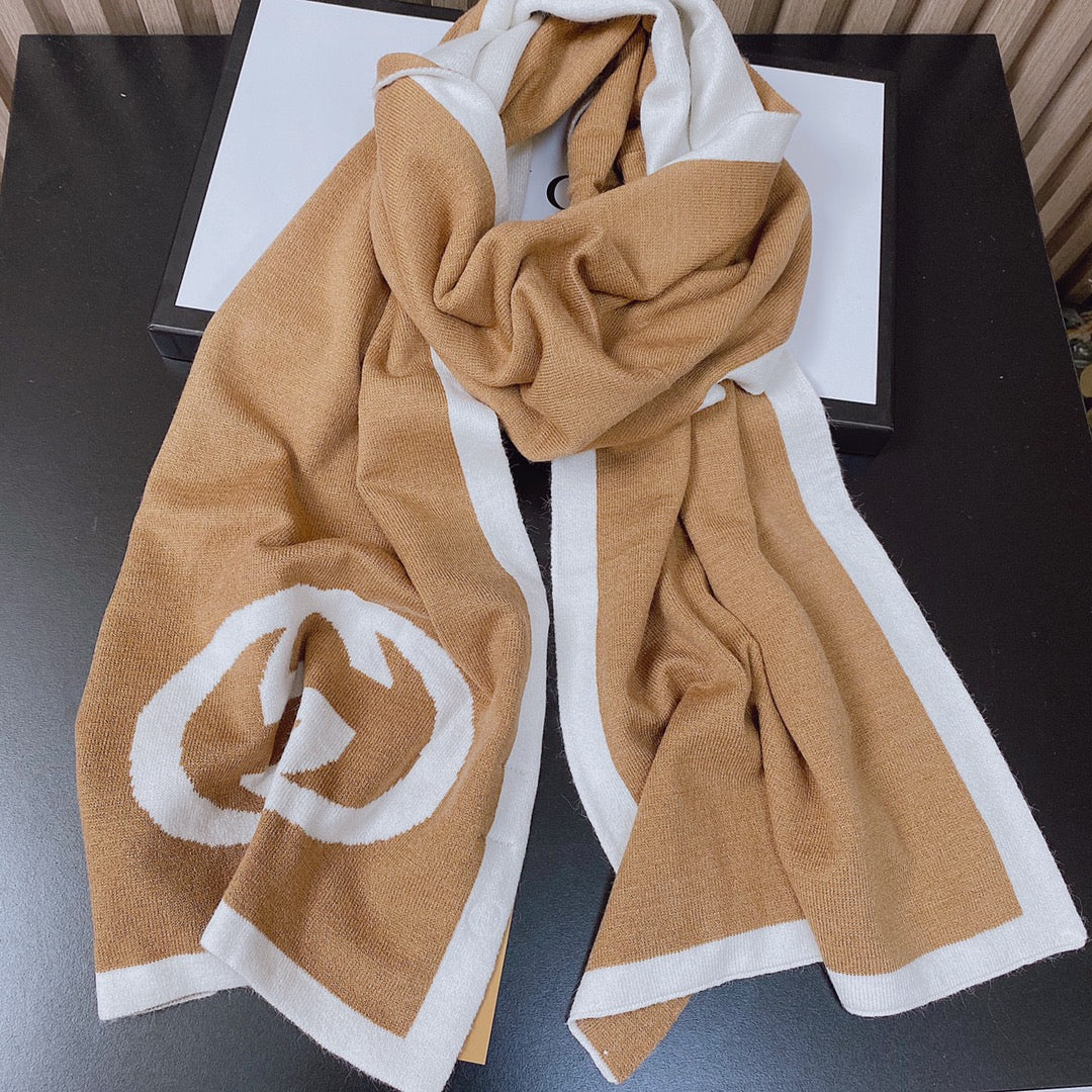 fashion GG double-sided two-color scarf