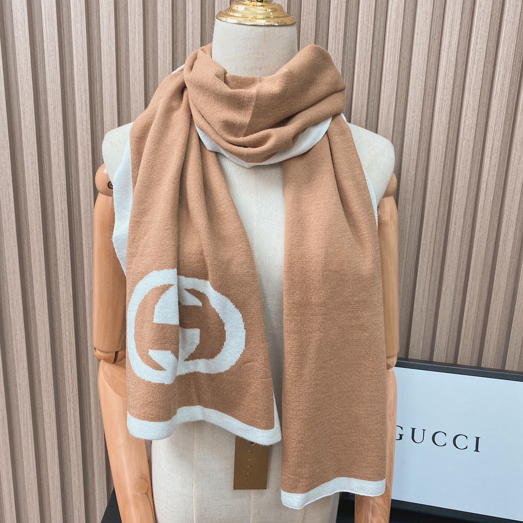 fashion GG double-sided two-color scarf