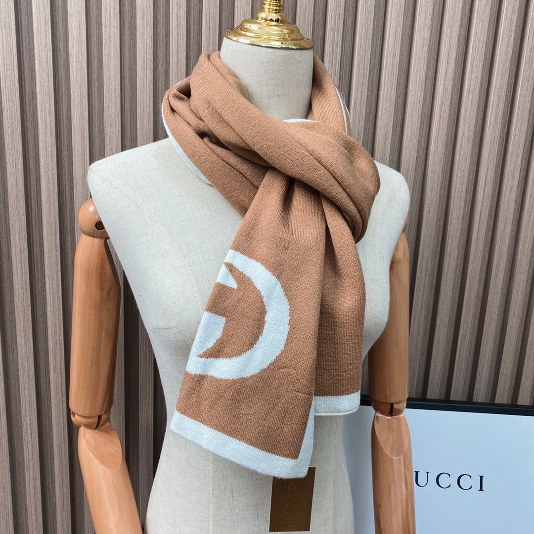 fashion GG double-sided two-color scarf