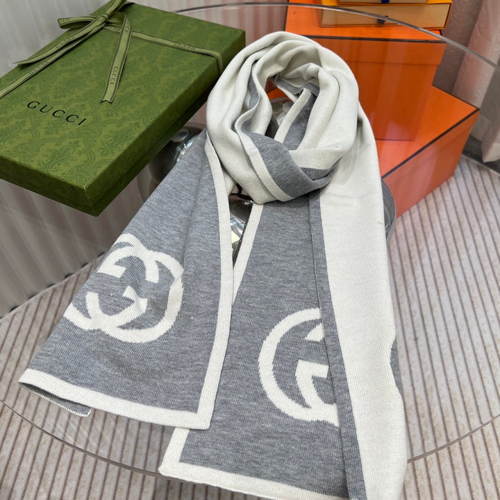 fashion GG double-sided two-color scarf