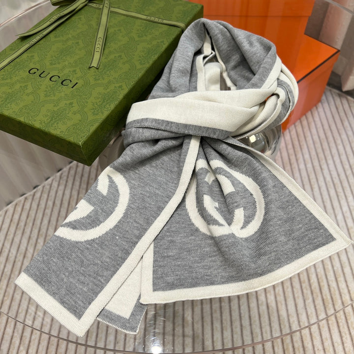 fashion GG double-sided two-color scarf