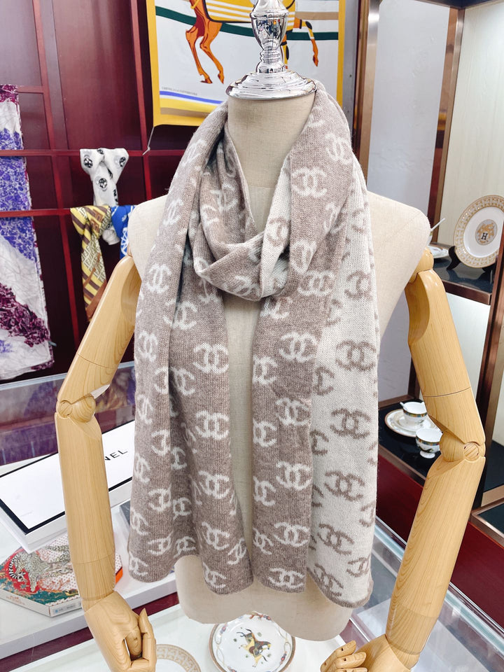 new CC cashmere knitted scarf