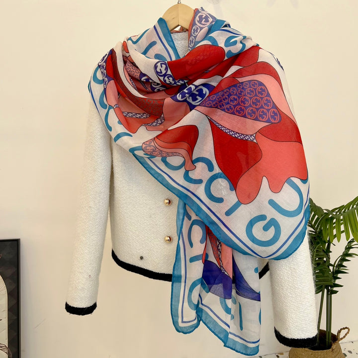 new GG double-sided printed long scarf