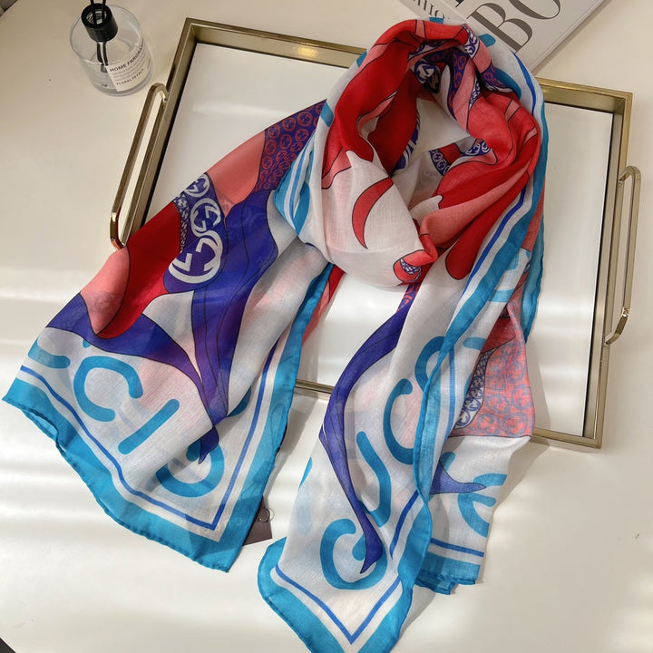 new GG double-sided printed long scarf