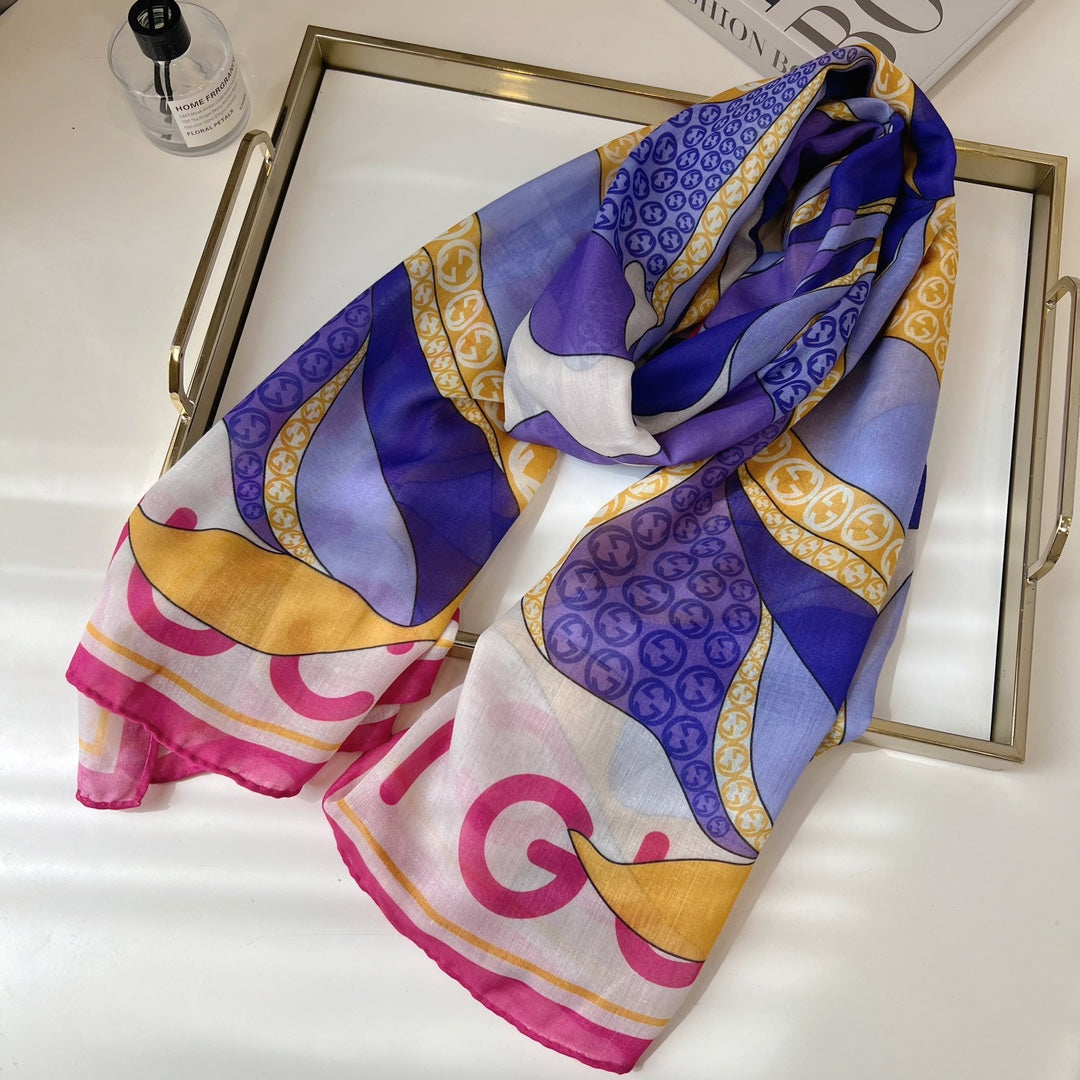 new GG double-sided printed long scarf