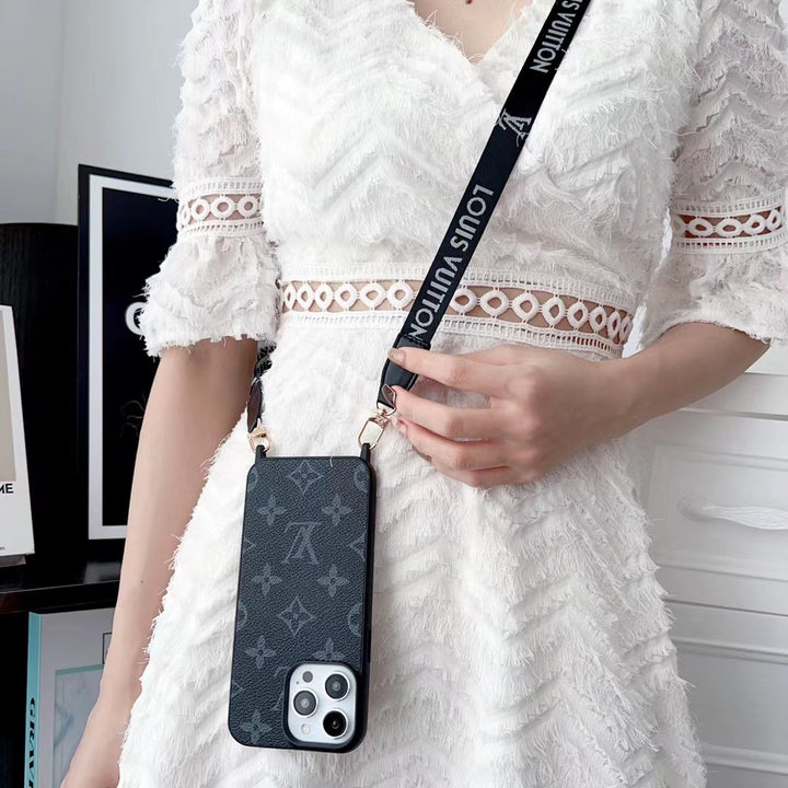 Multi-style cell phone case with cord