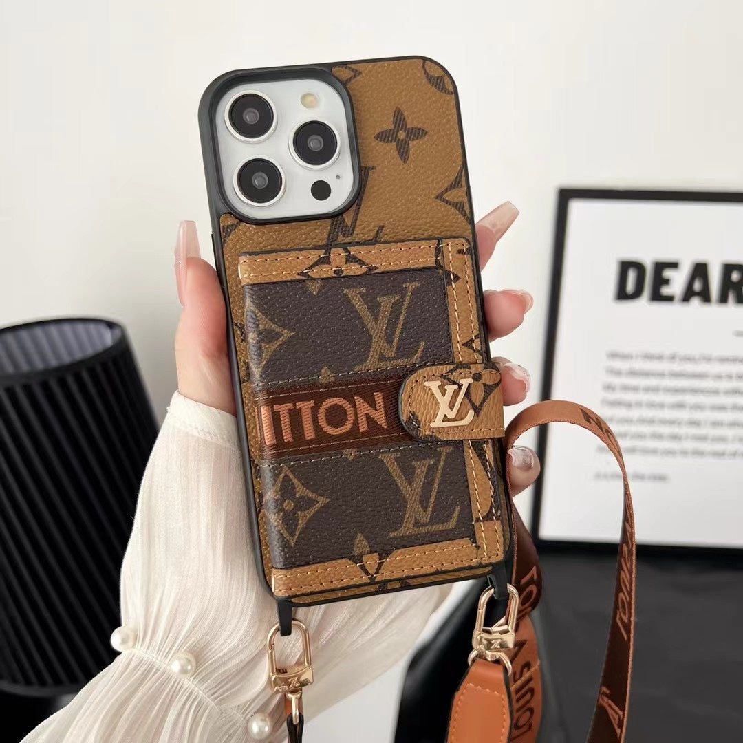 Fashionable Multi-color Phone Case-With Back Strap