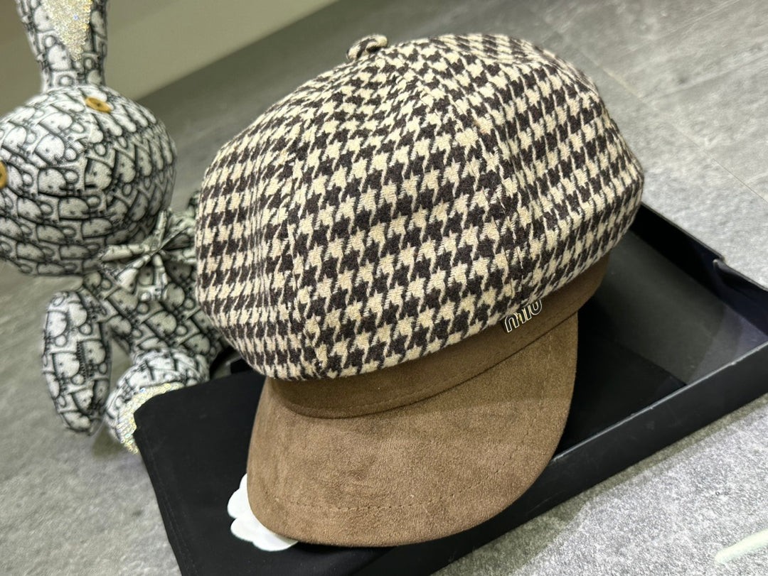 Fashion hot fall and winter octagonal hat